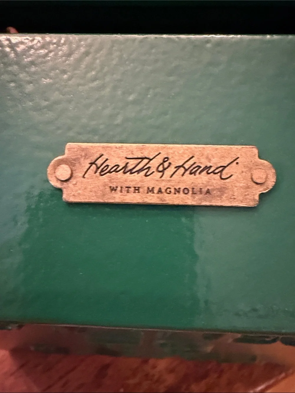 Magnolia Hearth & Hand  Hunter Green 'Letters to Santa' Mailbox heavy metal